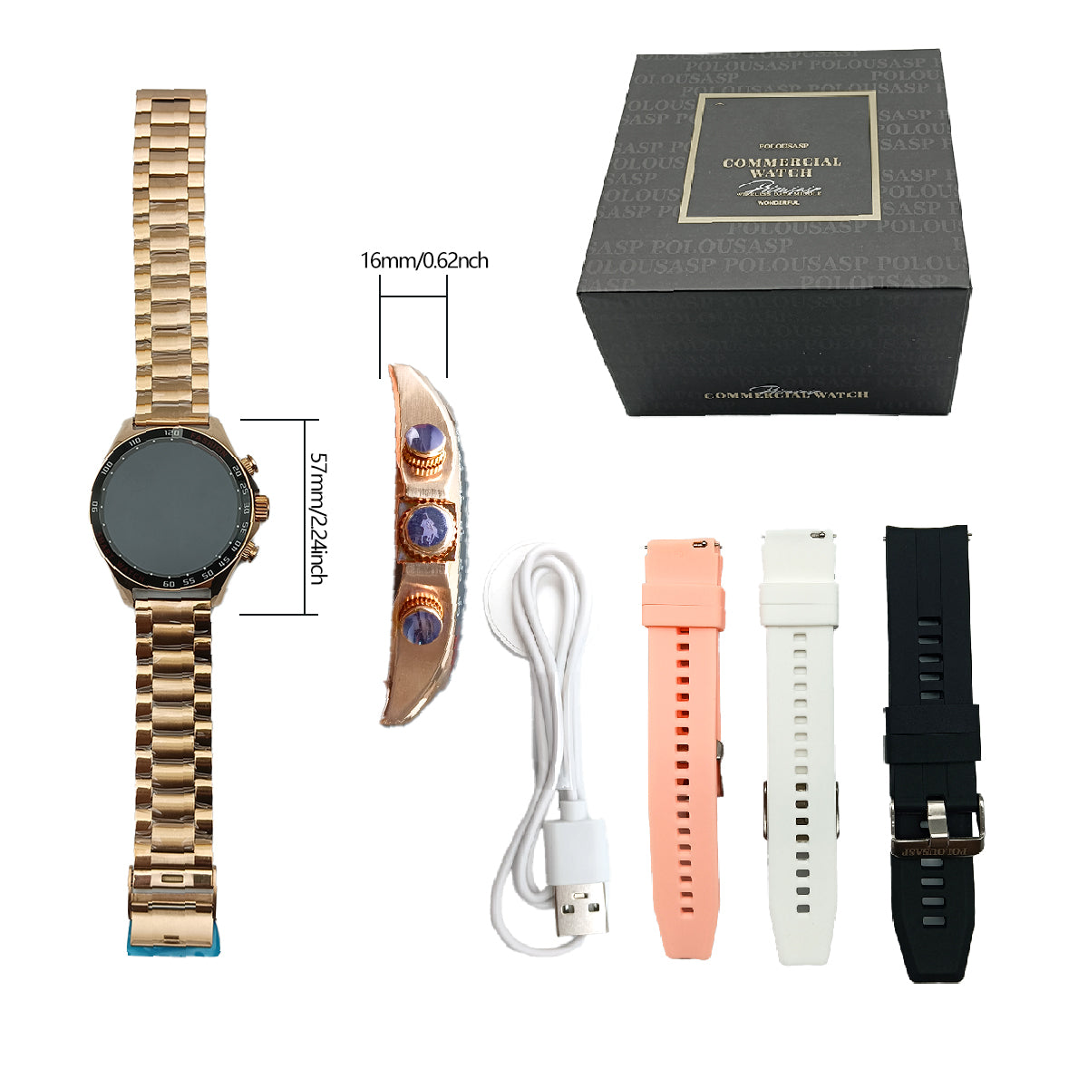 POLOYS27 gold watch